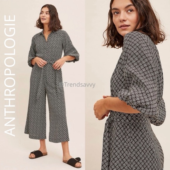 Anthropologie Pants - NWT ANTHROPOLOGIE Maeve Myka Wide-Leg Jumpsuit 10